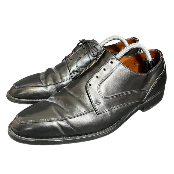 Allen Edmonds Montgomery Black Leather Split Toe Derby Shoes Old Money 11 E Wide main image 3